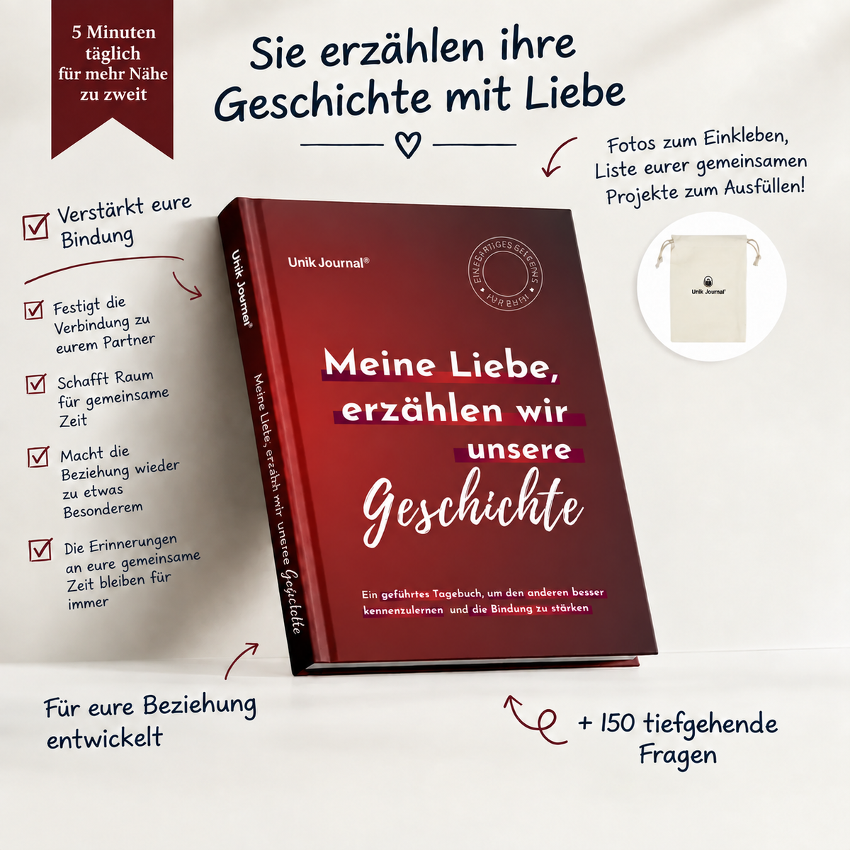 Geführtes Tagebuch – Meine Liebe, erzählen wir unsere Geschichte